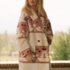 Beth Dutton Pink Printed Coat
