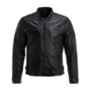 Chester Quilted Black Leather Jacket 3 image