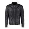 Cobie Classic Black Motorcycle Leather Jacket