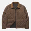 John Dutton Yellowstone Corduroy Brown Jacket Front View image