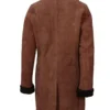 Monica Dutton Yellowstone Suede Coat brown back view