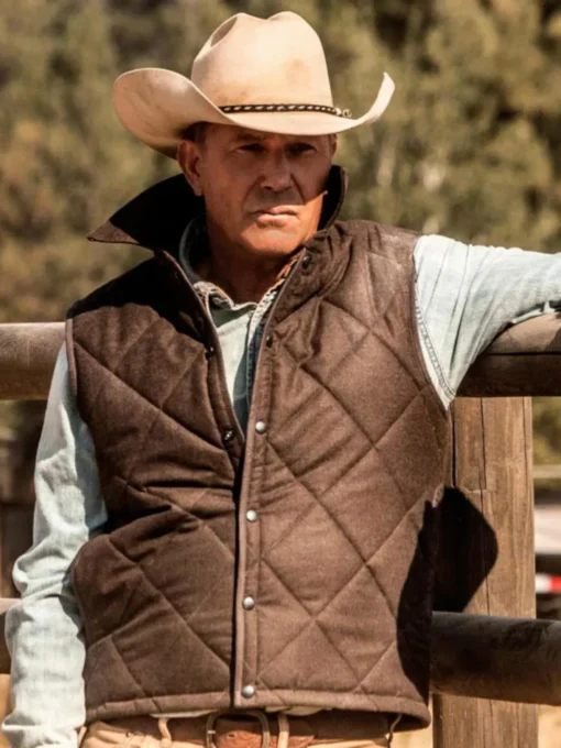Kevin Costner Yellowstone John Dutton Quilted Vest