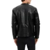 Mark Faux Racer Leather Jacket back image