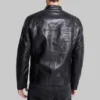 Outer Shell: 100% Genuine Leather Leather Type: Lambskin Lining Material: 100% viscose Closure Style: Zipper Collar Style: Asymmetrical Cuff Style: Zipper Inside Pockets: Two Outside Pockets: Two Color: Black Pattern: Solid color