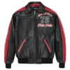 Pelle Pelle 78 World Tour Plush Red and Black Leathe Jacket Front View image