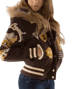 Pelle-Pelle-American-Legend-Women-Brown-Varsity-Jacket