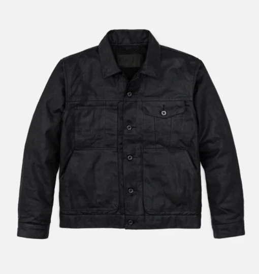 Rip-Wheeler-Yellowstone-Cotton-Black-Jacket-without-Y-on-chest front