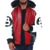 Robert Phillipe Mens 8 Ball Genuine Leather Jacket BT 2 image
