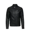 Rocky Mens Casual Black Biker Leather Jacket 3 image