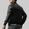 Material: Real Leather Internal Lining: Polyester Front Style: Zip Fastening Collar: Snap Style Ribbed Collar Cuffs : Rib Knitted Hemline Pockets: Outside & Inside Pockets Color: Black