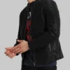 Faux Cafe Racer Leather Jacket