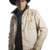 Yellowstone Season 5 John Dutton White Jacket 1 image