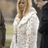 Beth Dutton Yellowstone Snow Lynx white Faux Fur Coat