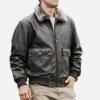 Men’s Black Cowhide Shearling Jacket