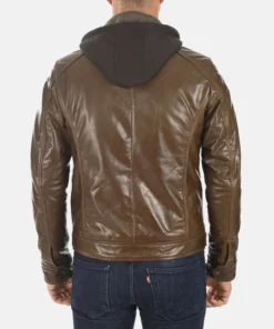 Men’s Hoodie Genuine Buffalo Jacket back view