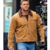 Reacher S2 Alan Ritchson Brown Cotton Jacket 1