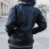 Womens RAF B3 Aviator Shearling Sheepskin Trucker Jackets image
