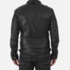 Men’s Black Leather Biker Jacket