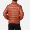 Mens Westren Leather Puffer Jacket image
